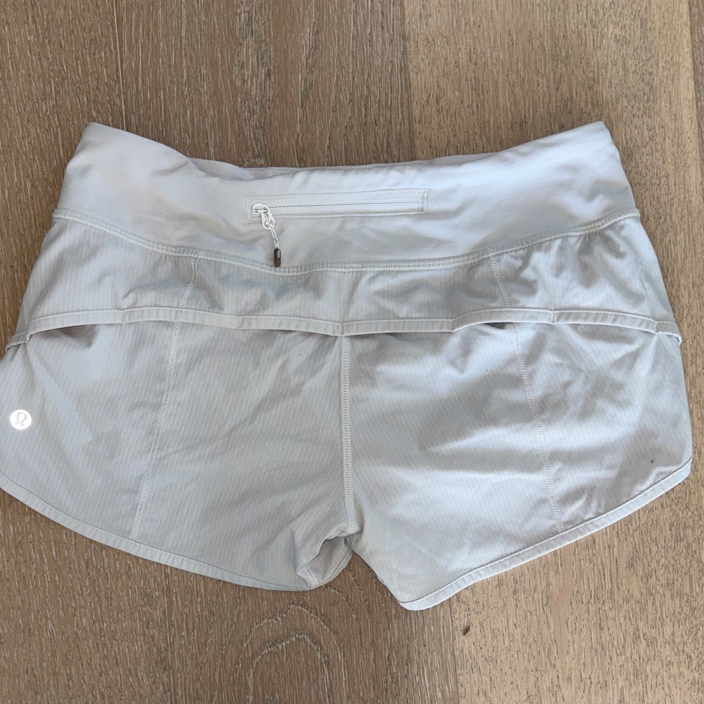 lululemon athletica White Athletic Running Shorts
